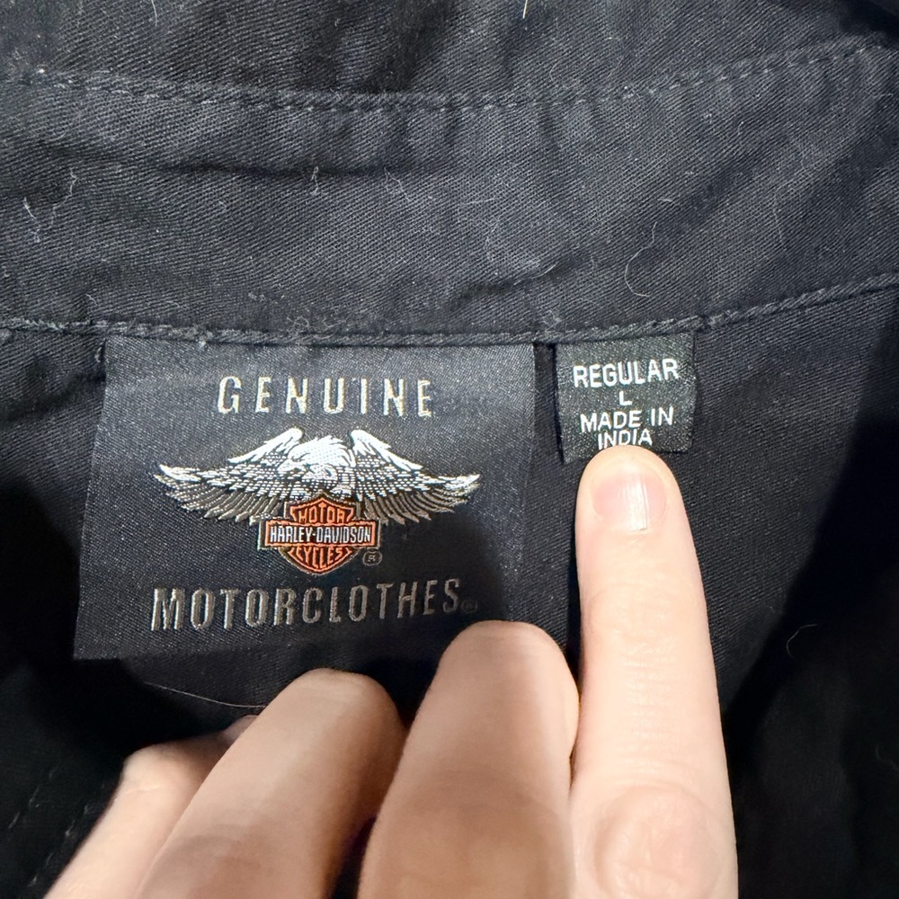 Men’s LG Harley-Davidson Button Down Long Sleeve - Picture 4 of 5